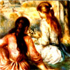 Les deux filles dans un pré Les deux filles dans un pré